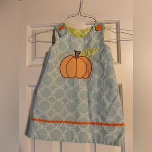 Reversible pumpkin/ Christmas tree dress